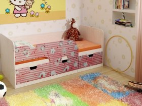 Кровать детская с ящиками 1,86 Минима Hello Kitty в Красной Сибири - krasnaya-sibir.mebel-nsk.ru | фото