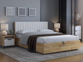 Кровать двуспальная 1,6м Юлия в Красной Сибири - krasnaya-sibir.mebel-nsk.ru | фото