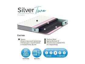 Матрас Silver Two в Красной Сибири - krasnaya-sibir.mebel-nsk.ru | фото