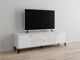 Тумба под ТВ Парус-10 (белый/белый снег) в Красной Сибири - krasnaya-sibir.mebel-nsk.ru | фото